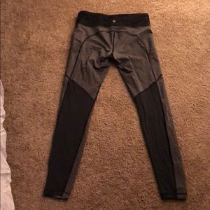 Lululemon grey mesh leggings